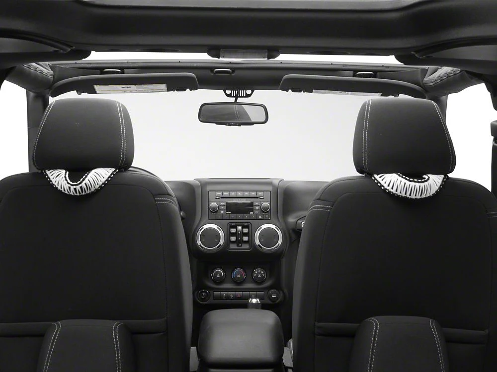 RedRock Headrest Grab Handles; White (07-25 Jeep Wrangler JK & JL)