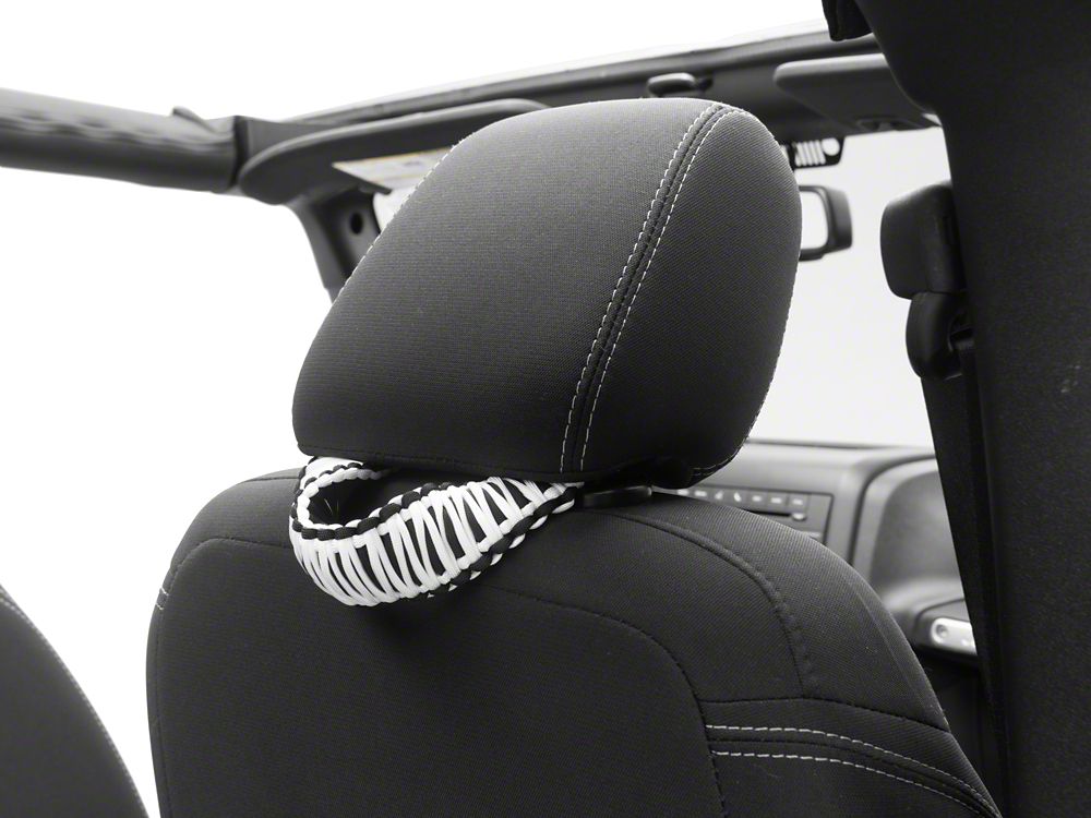 RedRock Headrest Grab Handles; White (07-25 Jeep Wrangler JK & JL) - Image 4