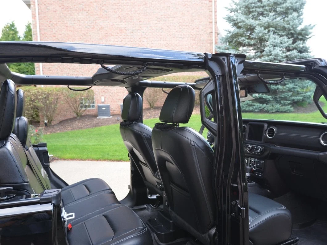 RedRock Headrest Paracord Grab Handles; Black (07-25 Jeep Wrangler JK & JL) - Image 7