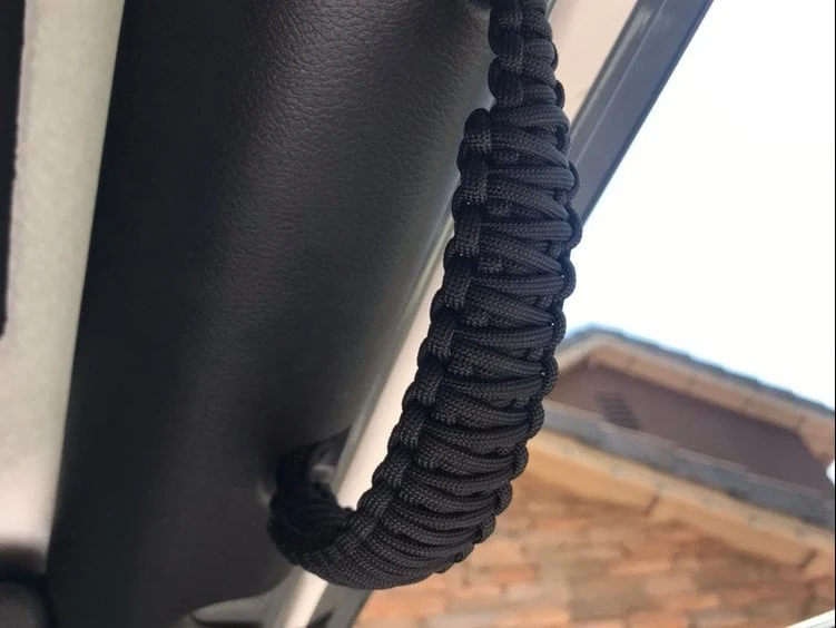 RedRock Headrest Paracord Grab Handles; Black (07-25 Jeep Wrangler JK & JL) - Image 9