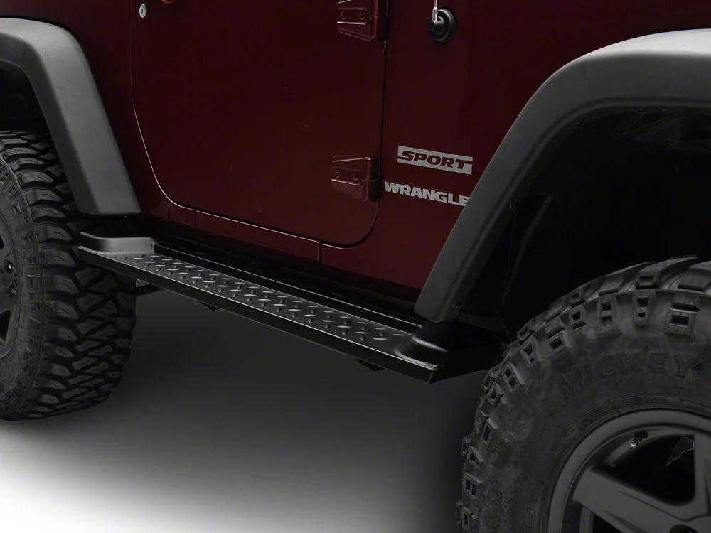 RedRock Heavy Duty Steel OE Style Side Steps (07-18 Jeep Wrangler JK 2-Door) - Image 7