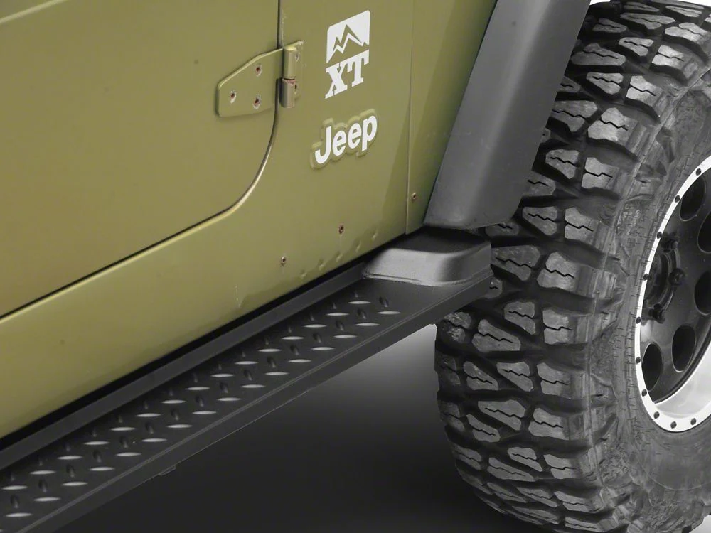 RedRock Heavy Duty Steel OE Style Side Steps (97-06 Jeep Wrangler TJ, Excluding Unlimited) - Image 4
