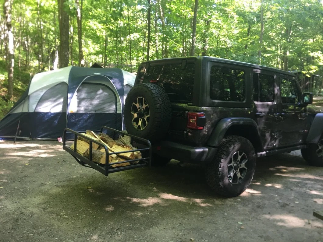 RedRock Hitch Mounted Cargo Rack; 12-Inch XL (07-25 Jeep Wrangler JK & JL) - Image 11