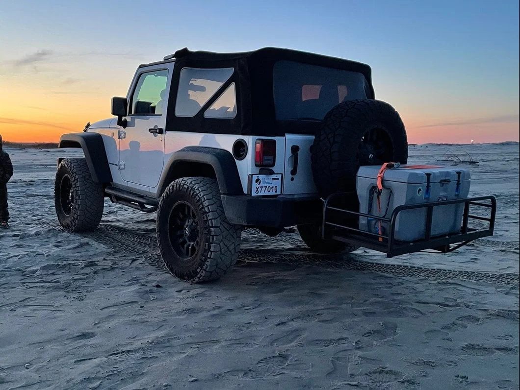 RedRock Hitch Mounted Cargo Rack; 12-Inch XL (07-25 Jeep Wrangler JK & JL) - Image 9