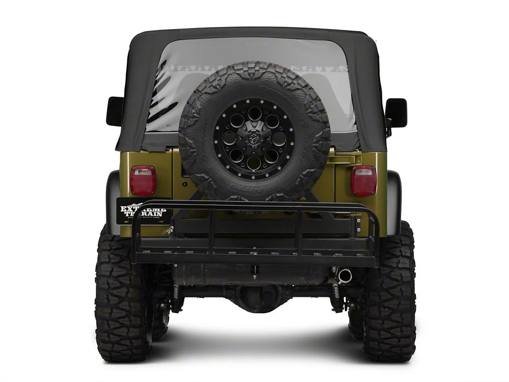 RedRock Hitch Mounted Cargo Rack; 12-Inch XL (87-06 Jeep Wrangler YJ & TJ) - Image 5