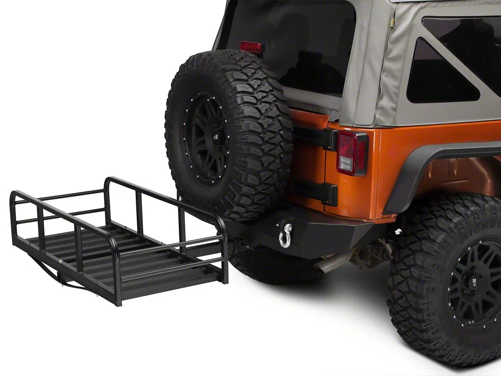 RedRock Hitch Mounted Cargo Rack; 12-Inch XL (Universal; Some Adaptation May Be Required)