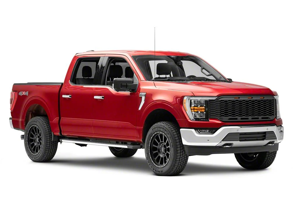 RedRock Honeycomb Replacement Grille with LED DRL; Matte Black (21-23 F-150, Excluding Raptor & Tremor) - Image 6