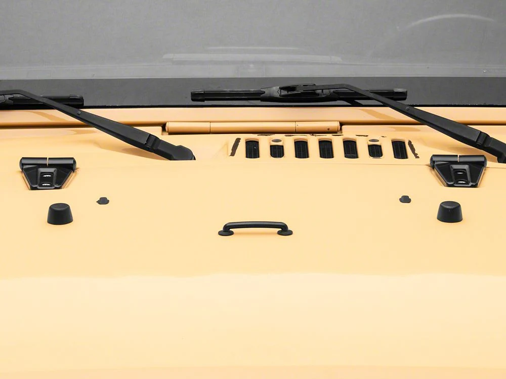 RedRock Hood Hinge Cover; Black (07-18 Jeep Wrangler JK) - Image 7