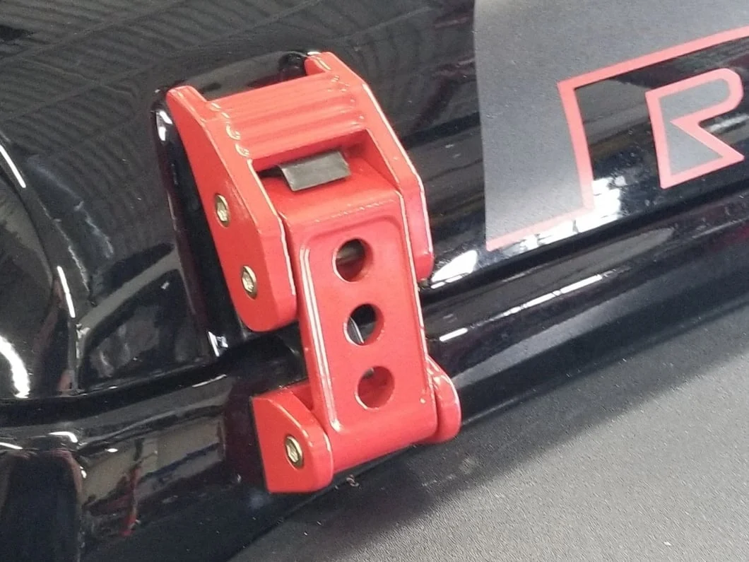 RedRock Hood Latches; Red (07-25 Jeep Wrangler JK & JL) - Image 13