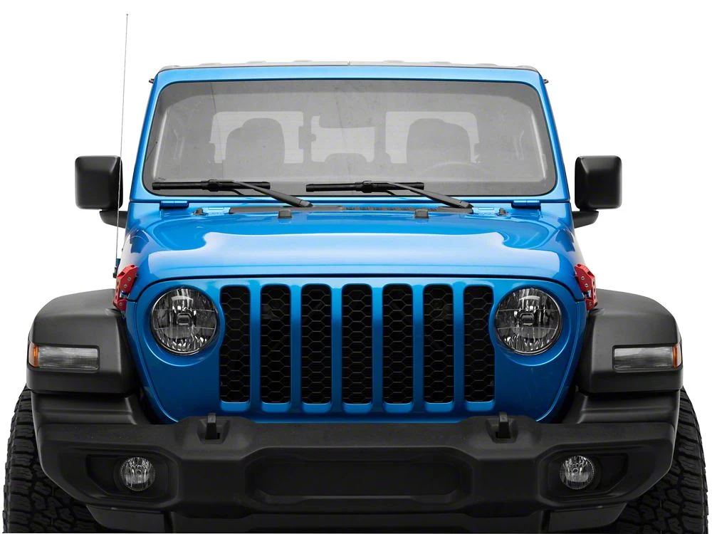 RedRock Hood Latches; Red (20-25 Jeep Gladiator JT) - Image 8