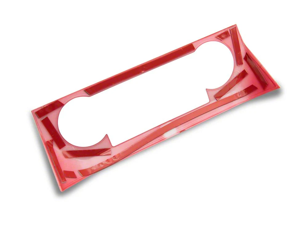 RedRock HVAC Control Bezel; Red (15-20 F-150) - Image 4