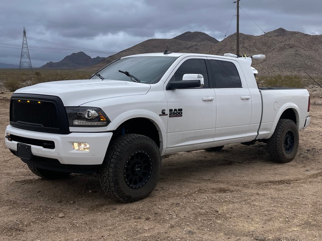 RedRock Impulse Upper Replacement Grille with Amber LED Lights; Matte Black (13-18 RAM 2500) - Image 12