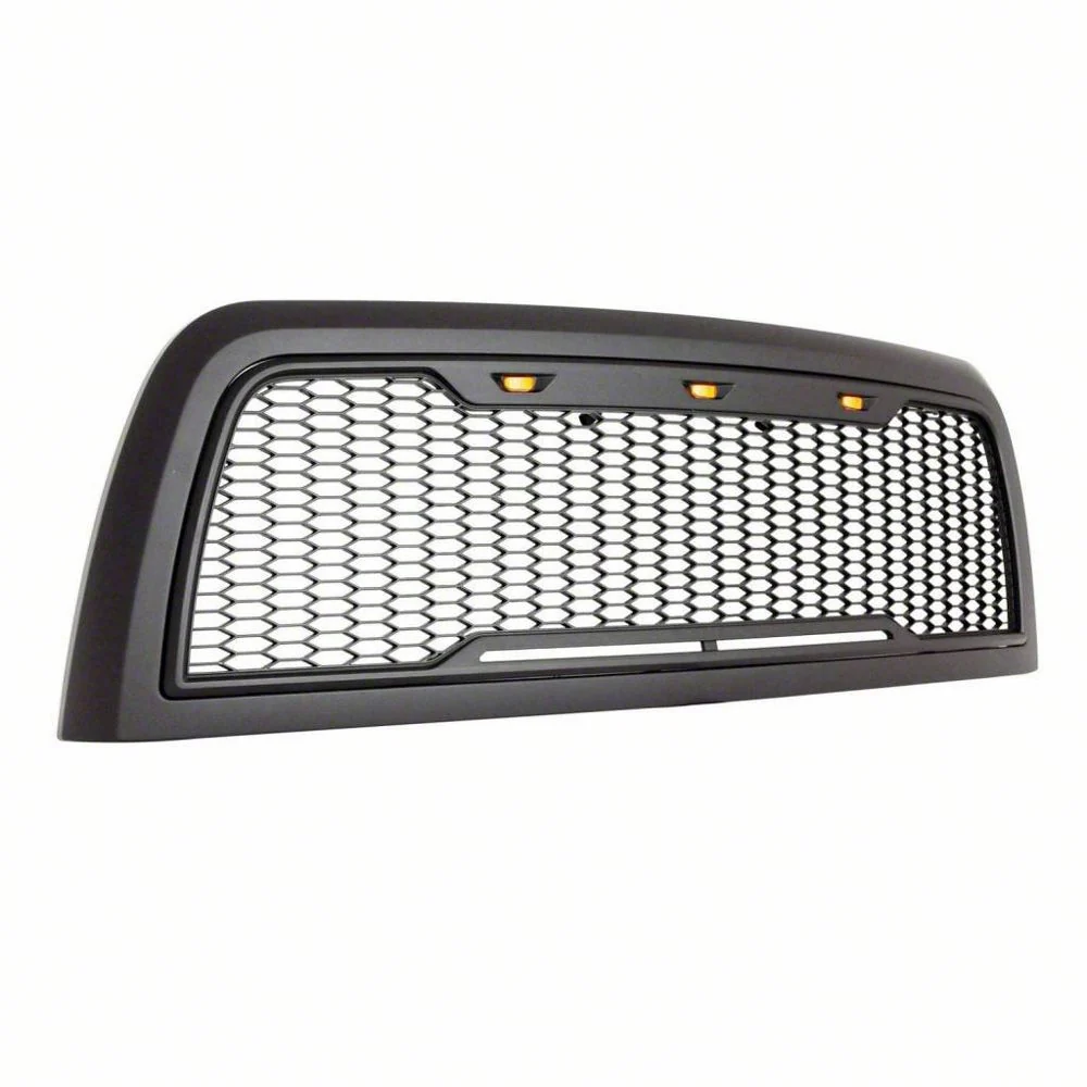 RedRock Impulse Upper Replacement Grille with Amber LED Lights; Matte Black (13-18 RAM 3500) - Image 9