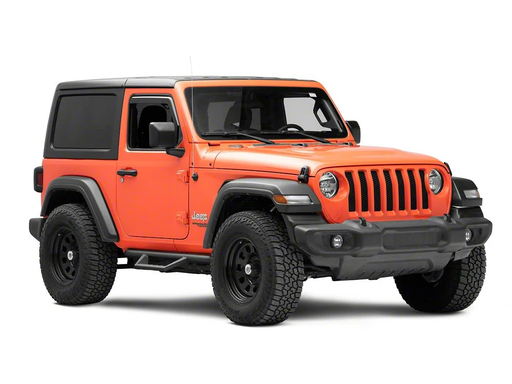 RedRock In-Channel Window Deflectors (18-25 Jeep Wrangler JL 2-Door) - Image 3