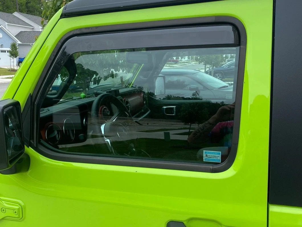 RedRock In-Channel Window Deflectors (18-25 Jeep Wrangler JL 2-Door) - Image 8