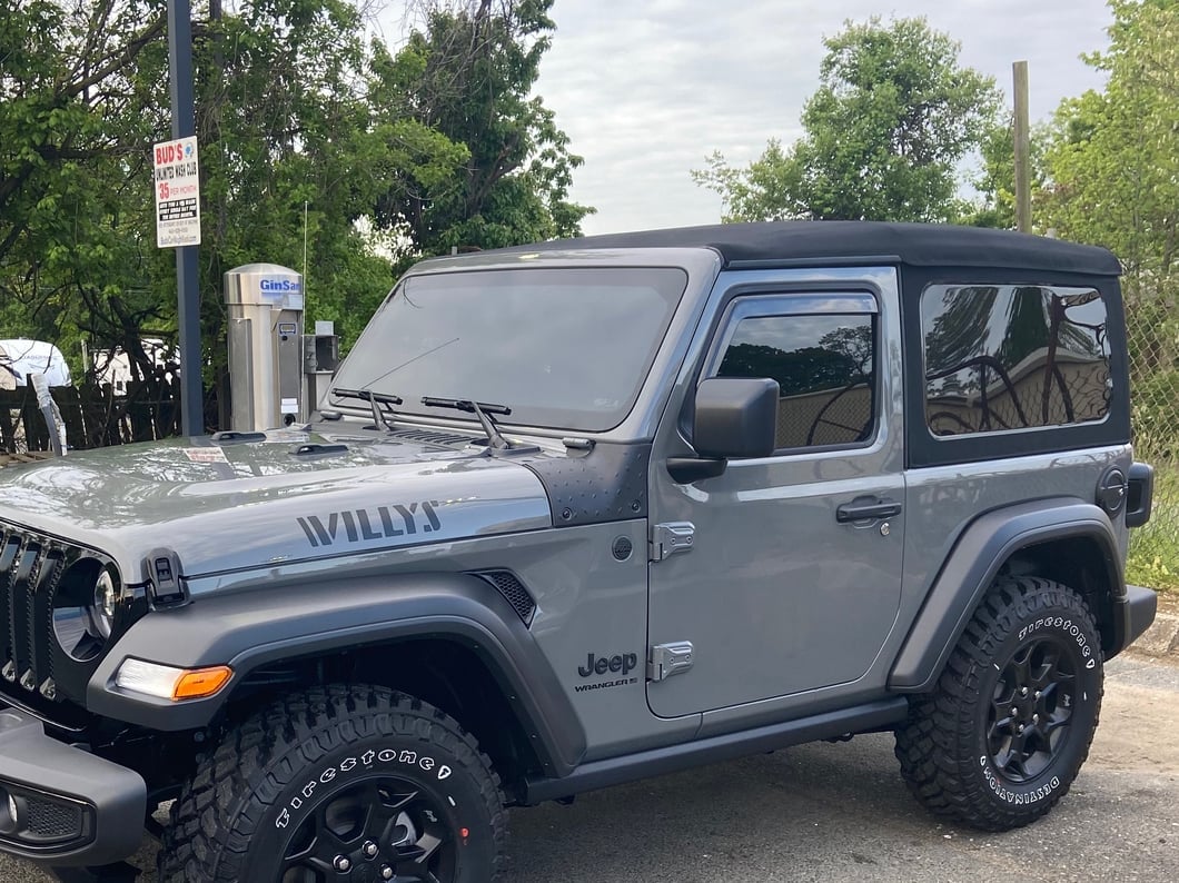 RedRock In-Channel Window Deflectors (18-25 Jeep Wrangler JL 2-Door) - Image 9