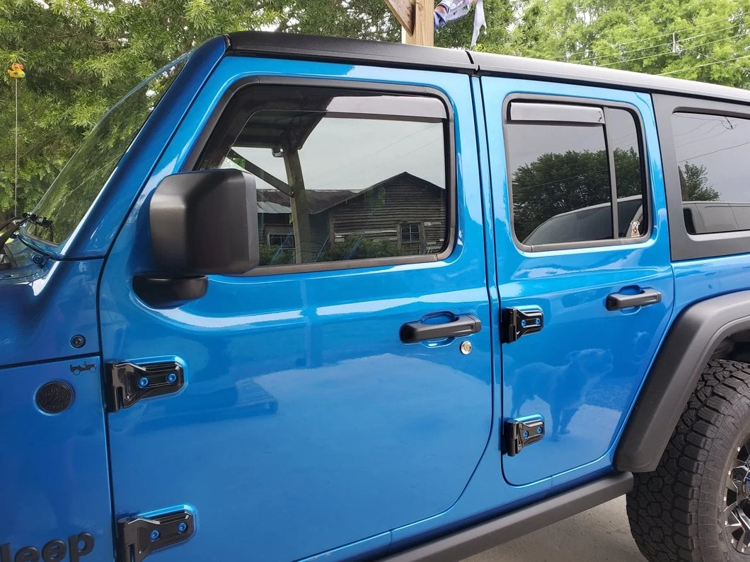 RedRock In-Channel Window Deflectors (18-25 Jeep Wrangler JL 4-Door) - Image 12