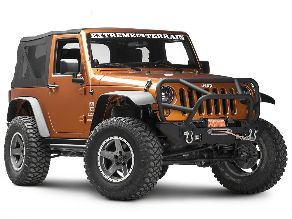 RedRock Juggernaut Stubby Front Bumper with LED Lights (07-18 Jeep Wrangler JK) - Image 6