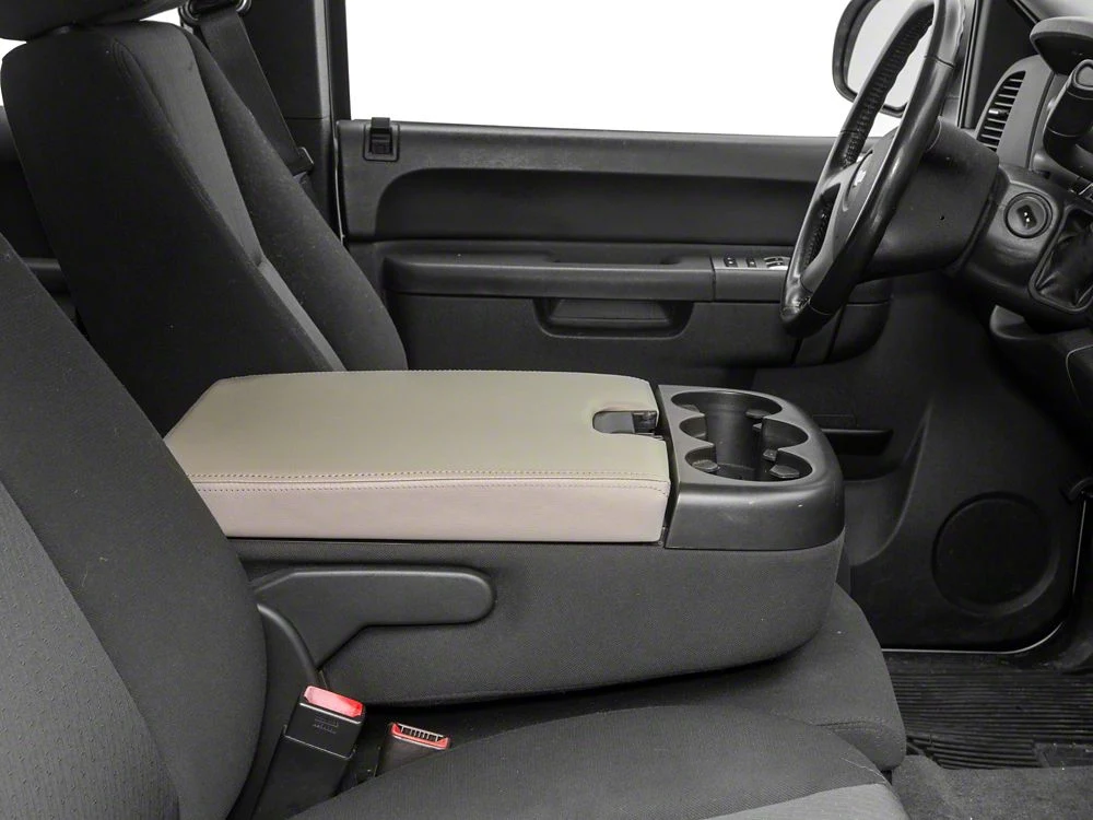 RedRock Leather Center Console Lid; Gray (07-14 Silverado 3500 HD) - Image 4