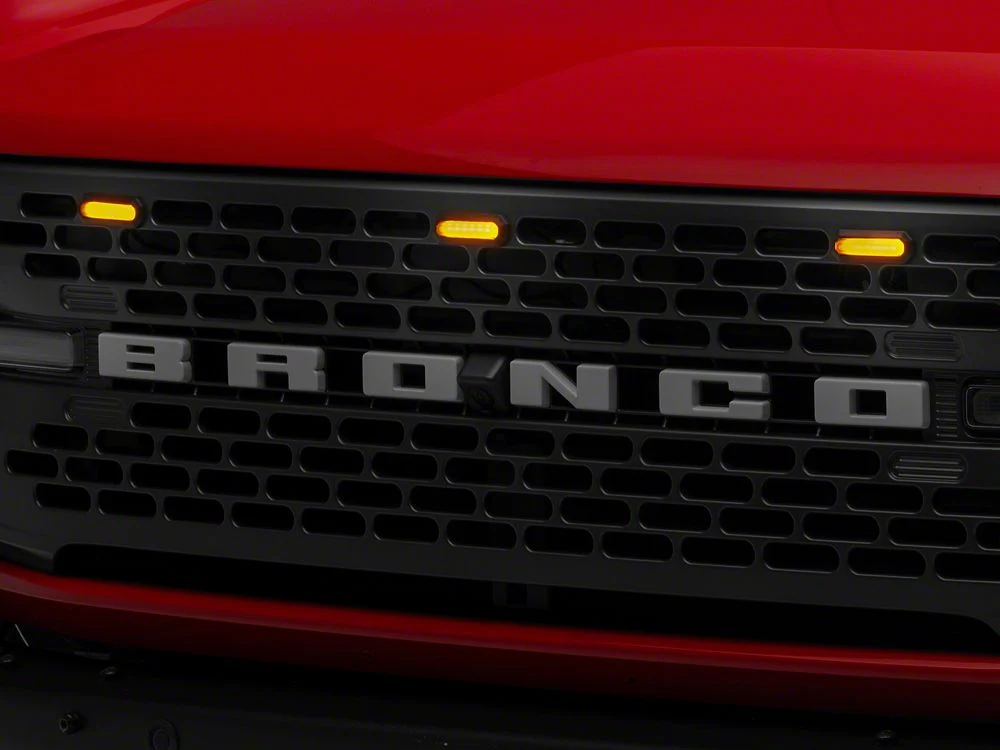 RedRock LED Grille Lighting; Smoked (21-25 Bronco Badlands, Everglades, Wildtrack)
