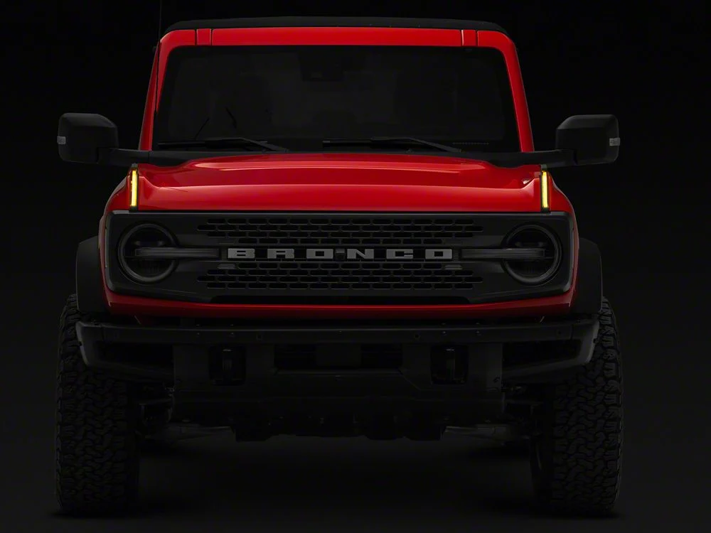 RedRock LED Hood Tie Down Lighting; Amber (21-25 Bronco) - Image 11