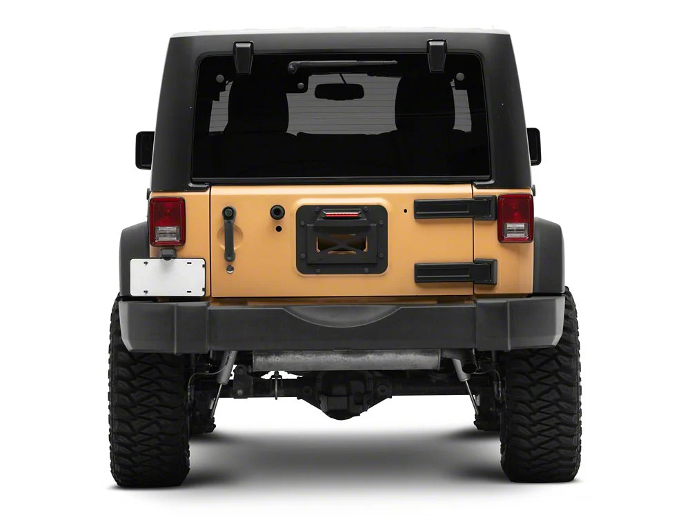 RedRock License Plate Relocation Kit w/LED Third Brake Light (07-18 Jeep Wrangler JK) - Image 13