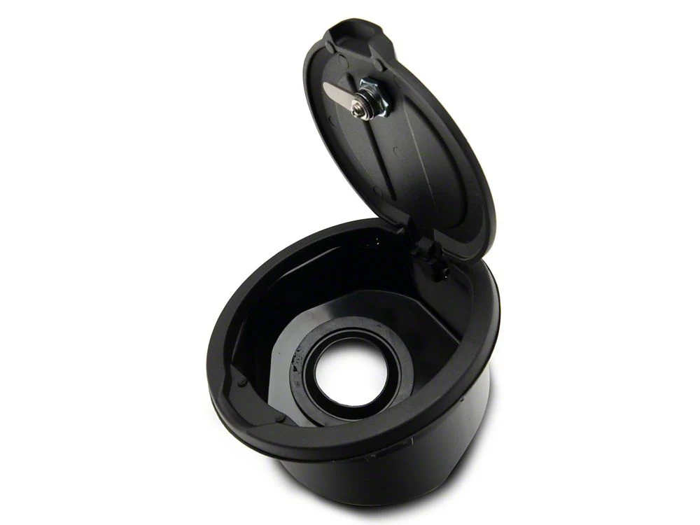 RedRock Locking Aluminum Fuel Filler Door Cover (18-25 Jeep Wrangler JL, Excluding Diesel) - Image 3