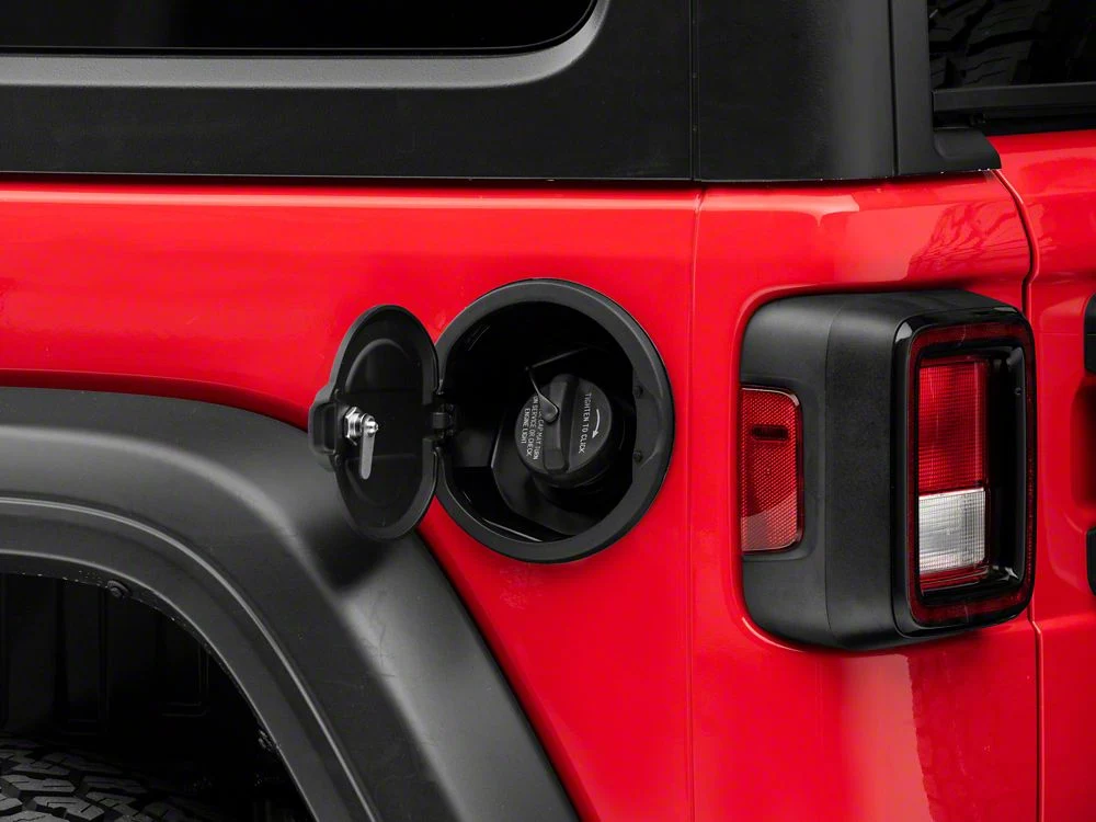 RedRock Locking Aluminum Fuel Filler Door Cover (18-25 Jeep Wrangler JL, Excluding Diesel) - Image 4
