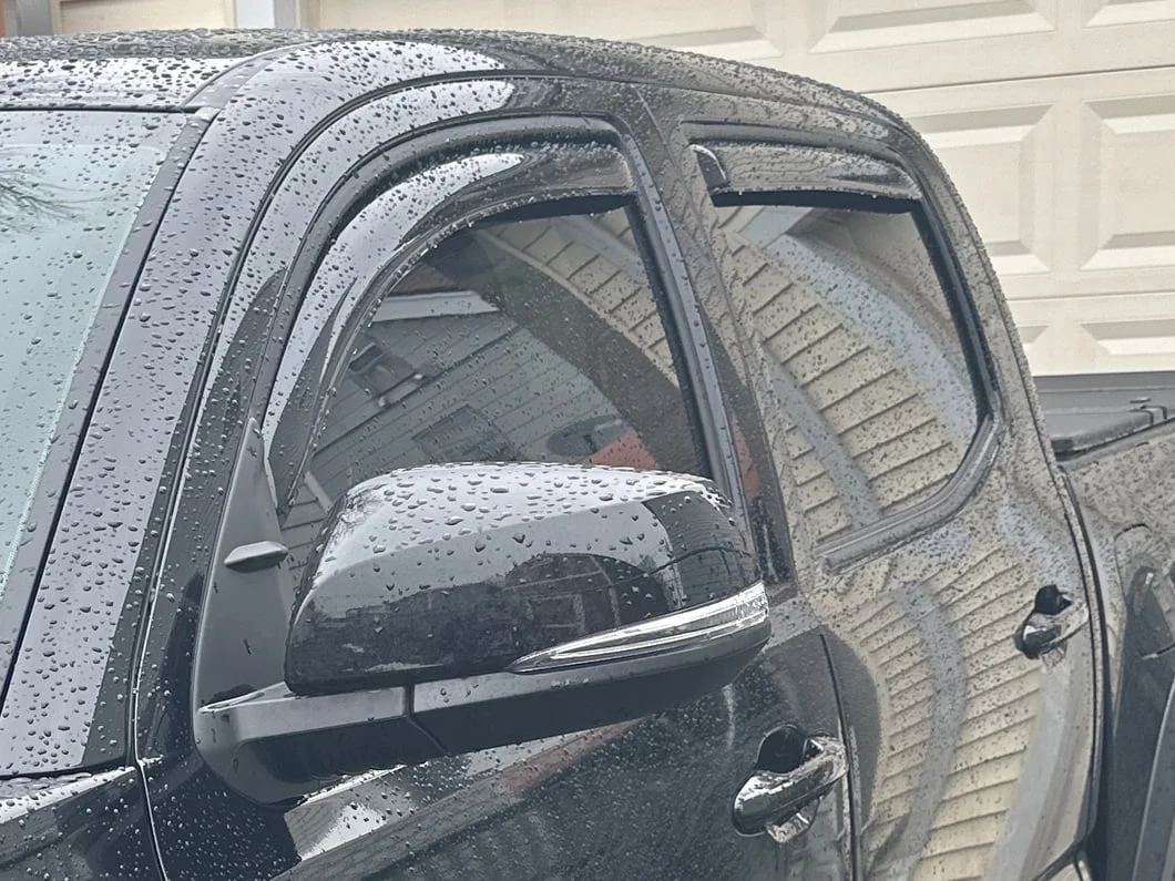 RedRock Low Profile Window Deflectors; Front and Rear; Gloss Black (16-23 Tacoma Double Cab) - Image 16