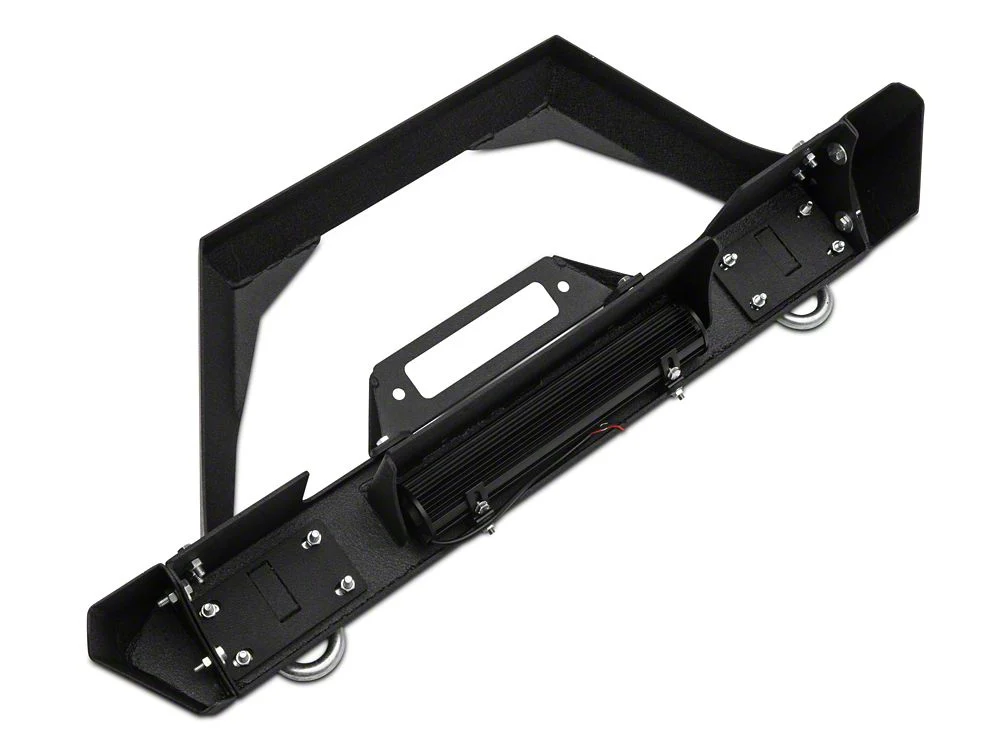 RedRock Max-HD Stubby Winch Front Bumper with LED Light Bar (18-25 Jeep Wrangler JL) - Image 3