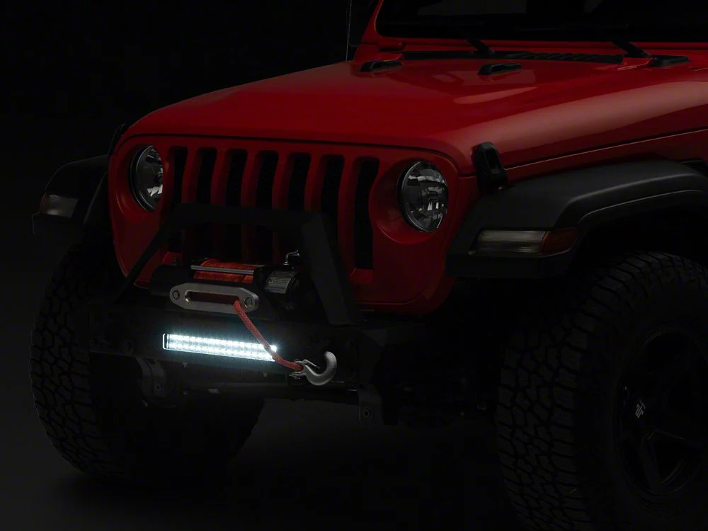 RedRock Max-HD Stubby Winch Front Bumper with LED Light Bar (18-25 Jeep Wrangler JL) - Image 4