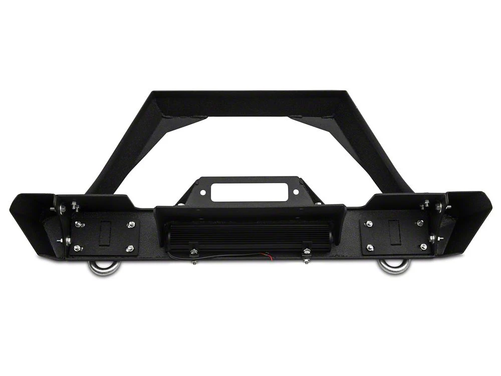 RedRock Max-HD Stubby Winch Front Bumper with LED Light Bar (18-25 Jeep Wrangler JL) - Image 6
