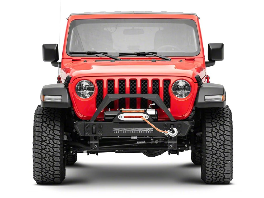 RedRock Max-HD Stubby Winch Front Bumper with LED Light Bar (18-25 Jeep Wrangler JL) - Image 9