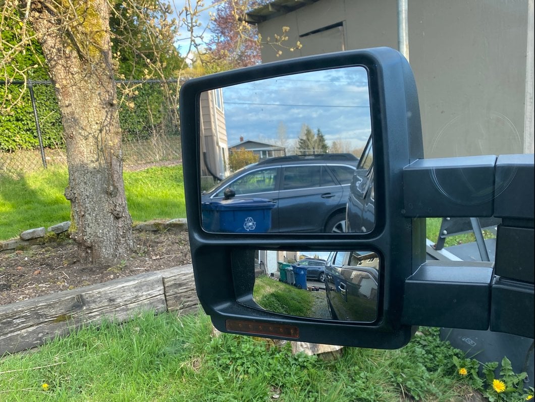 RedRock Memory Power Adjust Heated Manual Foldaway Towing Mirrors with Puddle Lights and Turn Signals; Textured Black; Driver Side (09-14 F-150) - Image 14