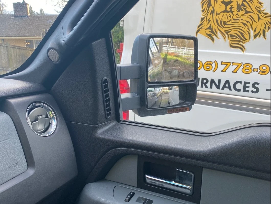 RedRock Memory Power Adjust Heated Manual Foldaway Towing Mirrors with Puddle Lights and Turn Signals; Textured Black; Passenger Side (09-14 F-150) - Image 13