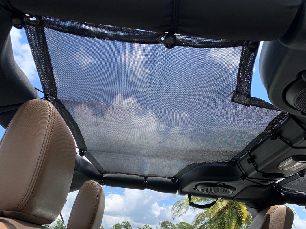 RedRock Mesh Sun Shade; Front and Rear; Black (07-18 Jeep Wrangler JK 4-Door) - Image 17