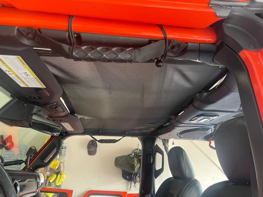 RedRock Mesh Sun Shade; Front and Rear; Black (18-23 Jeep Wrangler JL 4-Door) - Image 17