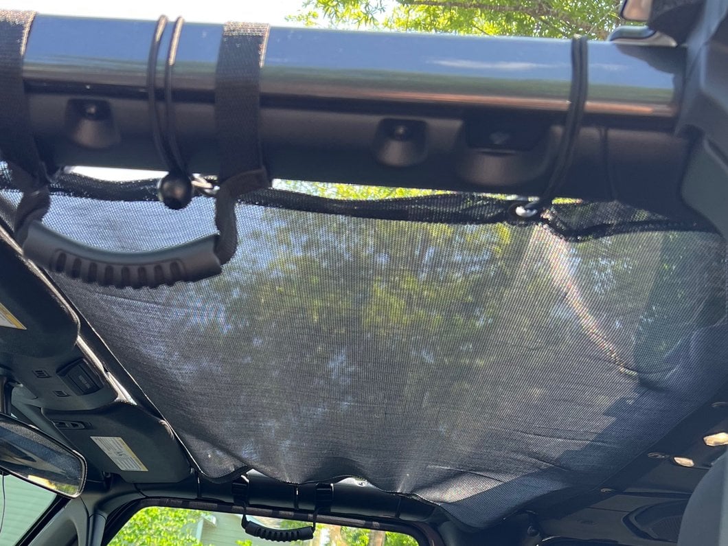 RedRock Mesh Sun Shade; Front and Rear; Black (18-23 Jeep Wrangler JL 4-Door) - Image 18