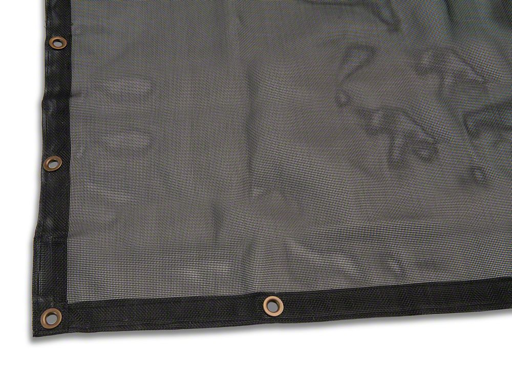 RedRock Mesh Sun Shade; Front; Black (07-18 Jeep Wrangler JK) - Image 5