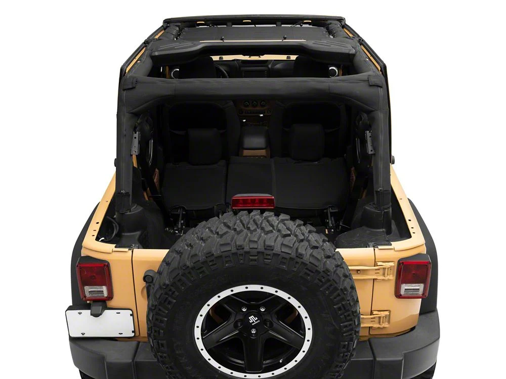 RedRock Mesh Sun Shade; Front; Black (07-18 Jeep Wrangler JK) - Image 7