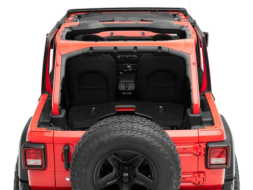 RedRock Mesh Sun Shade; Front; Black (18-23 Jeep Wrangler JL) - Image 7