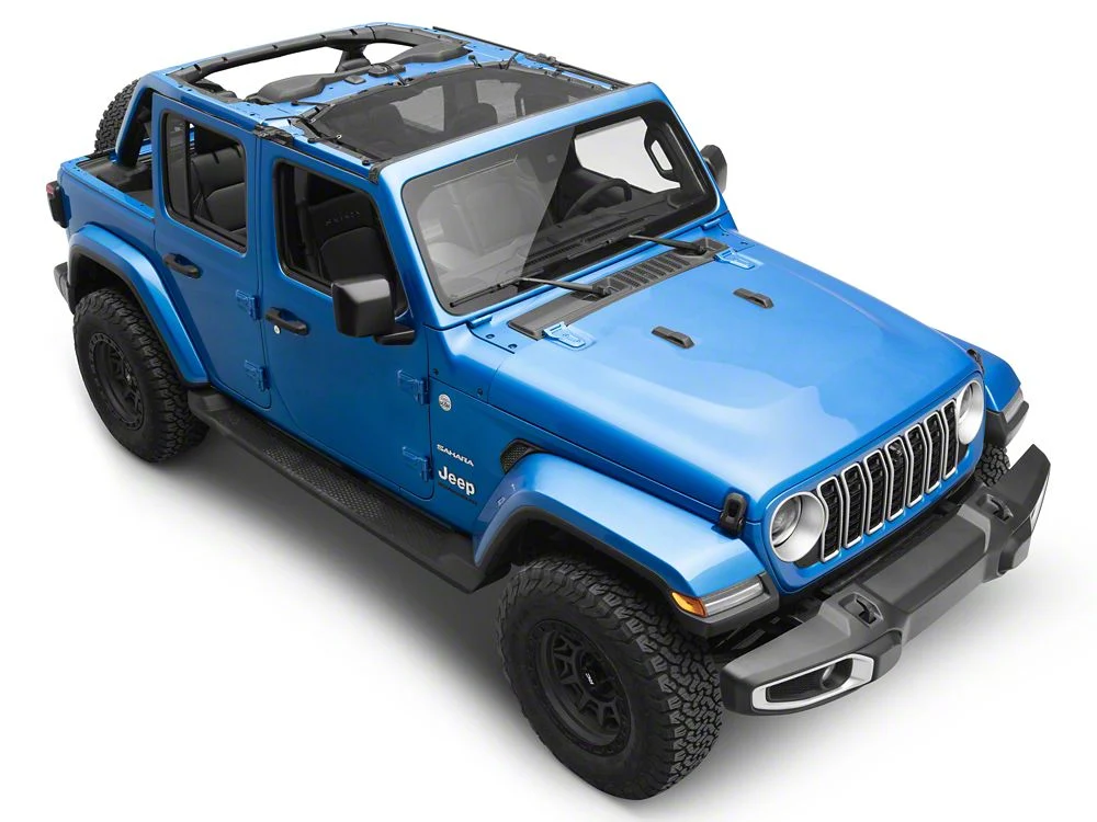 RedRock Mesh Sun Shade; Front; Black (24-25 Jeep Wrangler JL) - Image 10