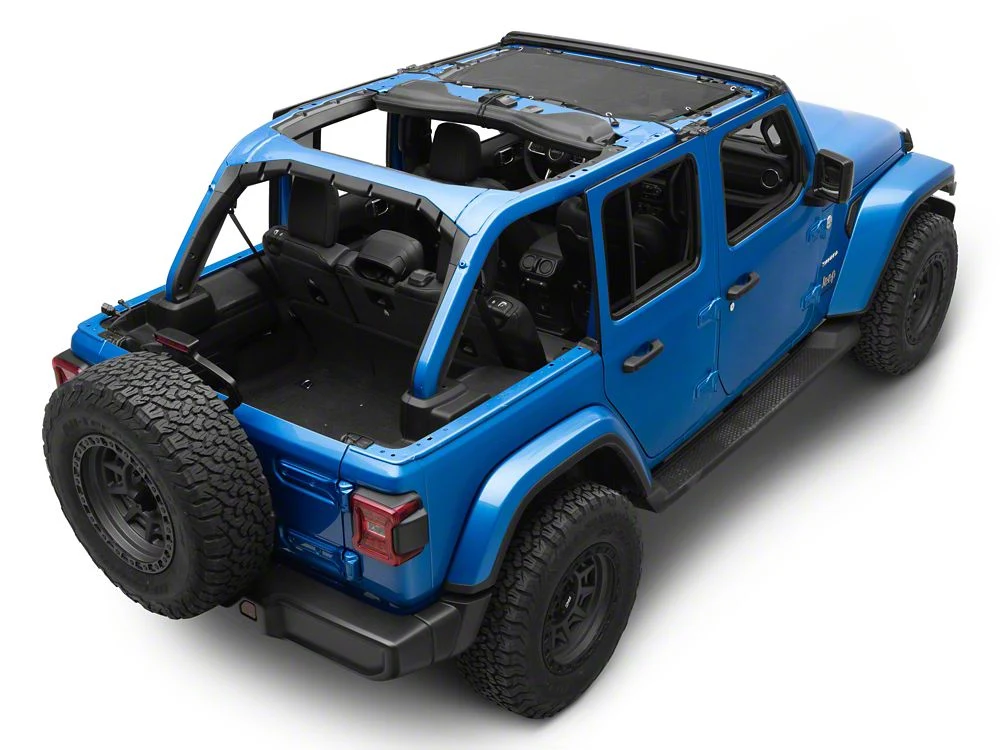 RedRock Mesh Sun Shade; Front; Black (24-25 Jeep Wrangler JL) - Image 11
