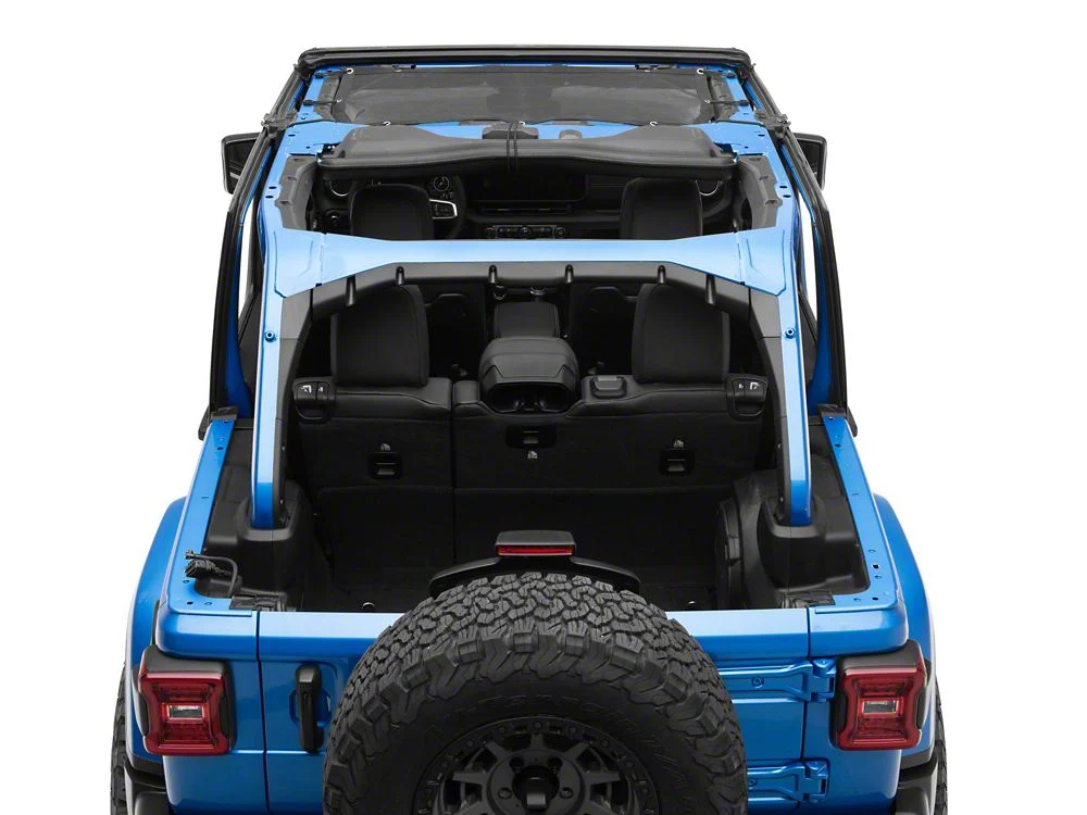 RedRock Mesh Sun Shade; Front; Black (24-25 Jeep Wrangler JL) - Image 7