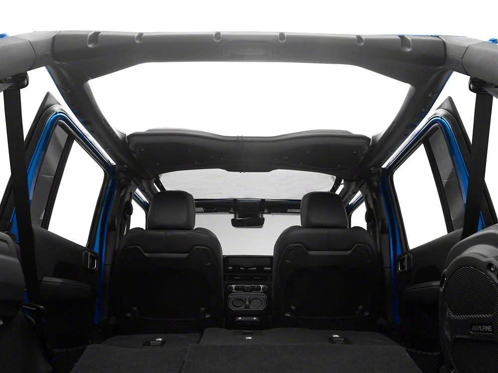 RedRock Mesh Sun Shade; Front; Black (24-25 Jeep Wrangler JL) - Image 8