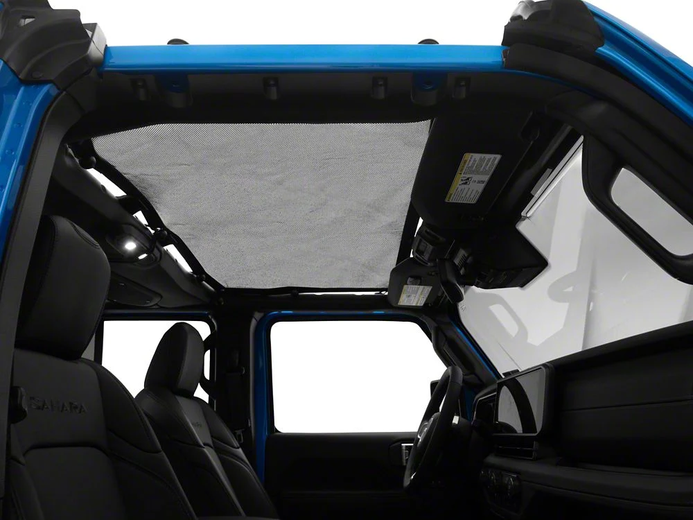 RedRock Mesh Sun Shade; Front; Black (24-25 Jeep Wrangler JL) - Image 9