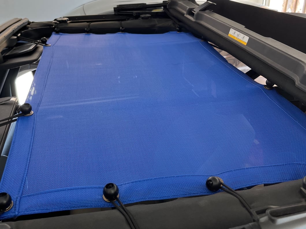 RedRock Mesh Sun Shade; Front; Blue (07-18 Jeep Wrangler JK) - Image 15