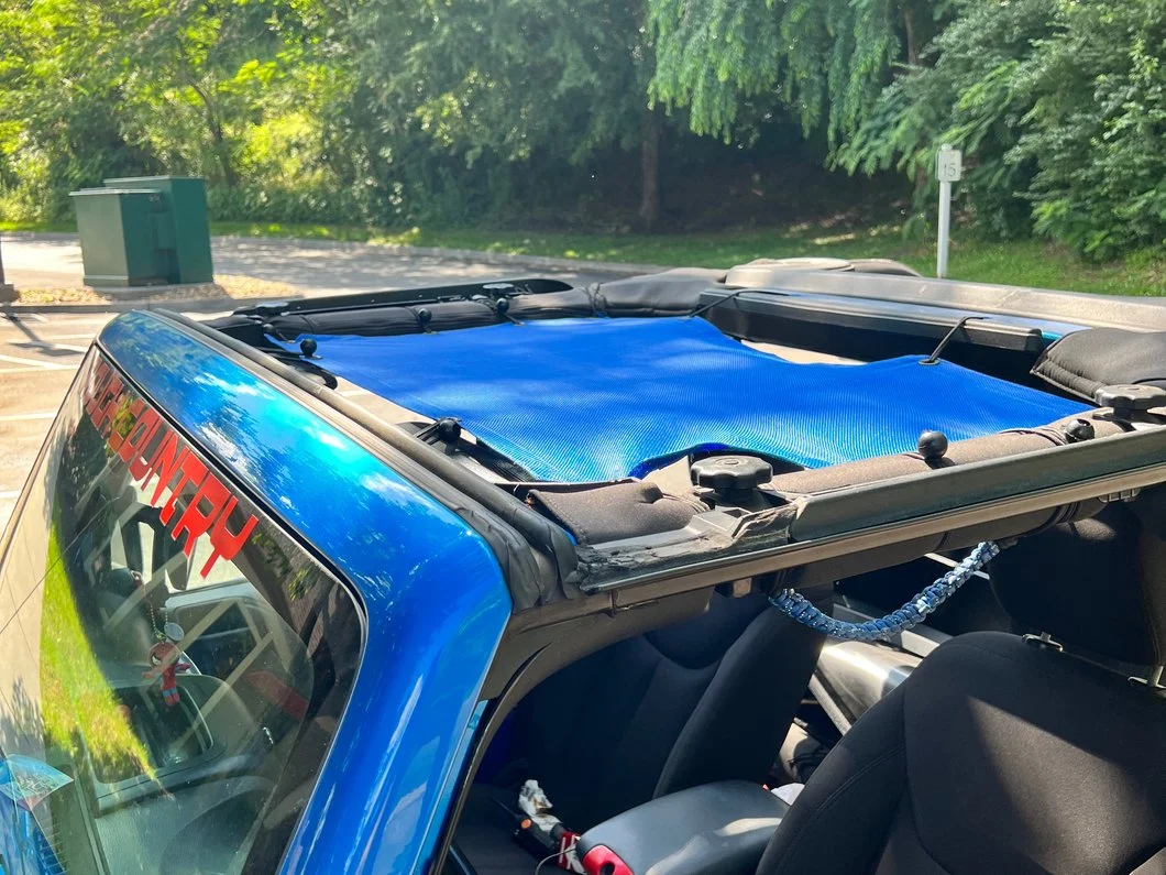 RedRock Mesh Sun Shade; Front; Blue (07-18 Jeep Wrangler JK) - Image 17