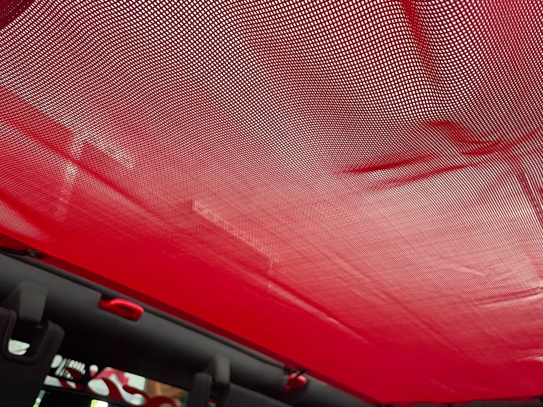 RedRock Mesh Sun Shade; Front; Red (07-18 Jeep Wrangler JK) - Image 17