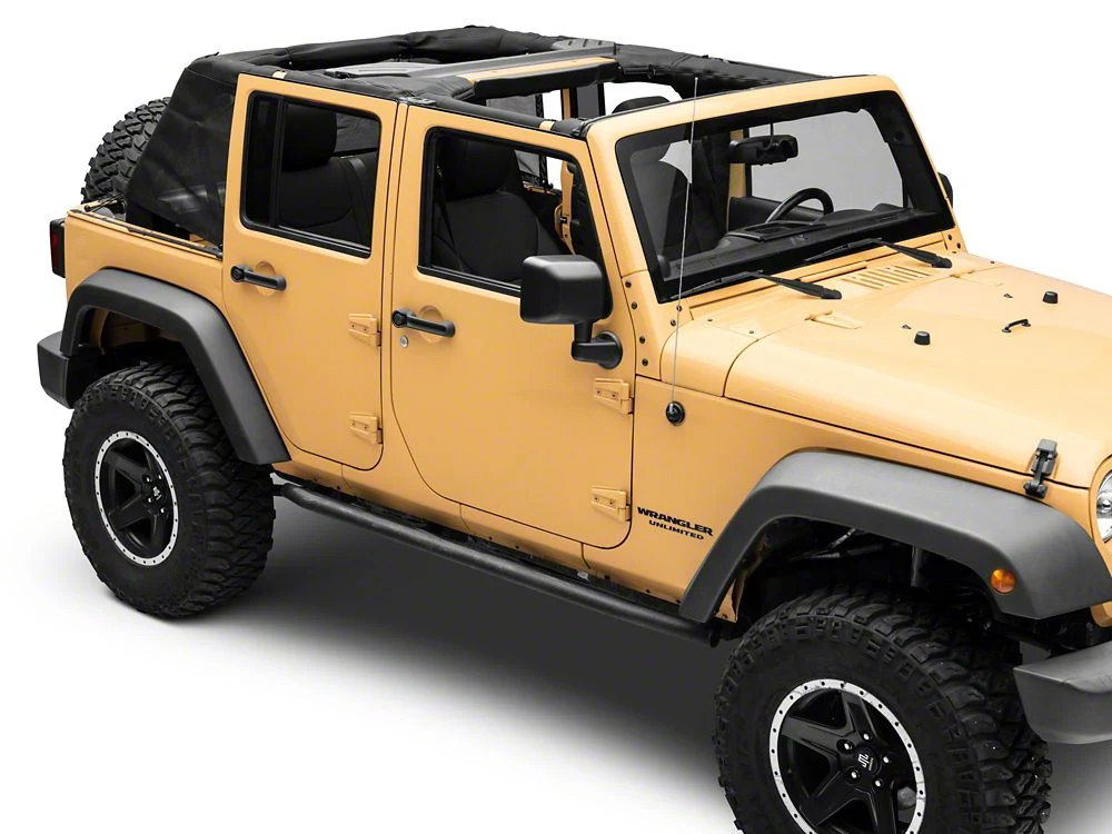 RedRock Mesh Wrap-Around Cargo Shade; Black (07-18 Jeep Wrangler JK 4-Door) - Image 10